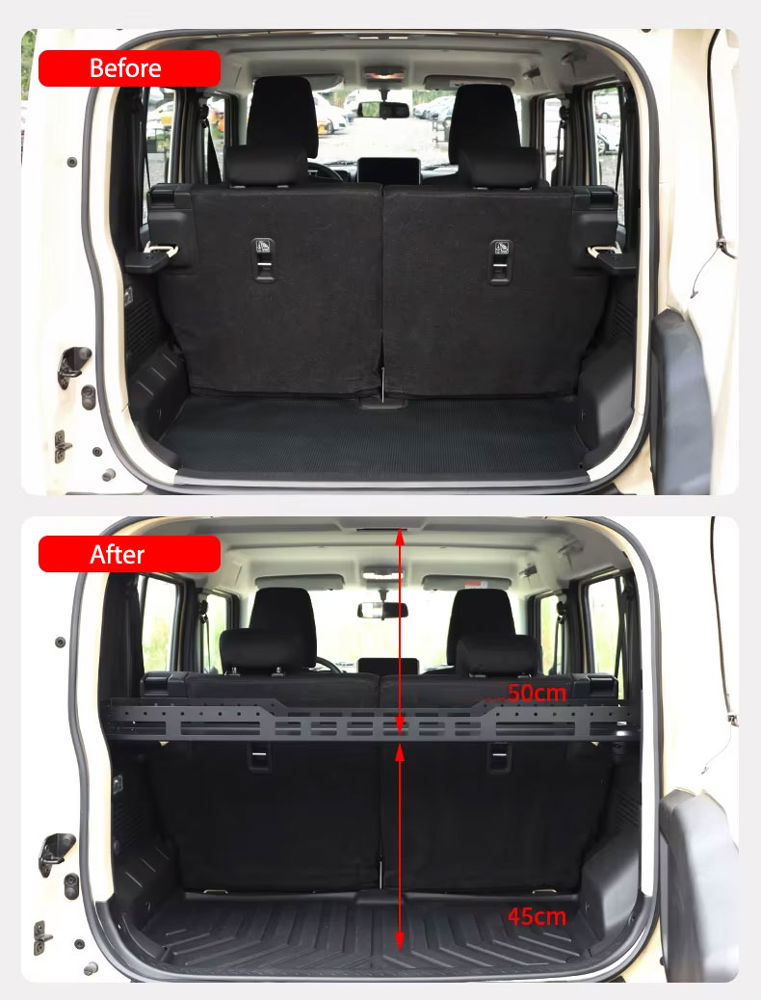 Trunk Aluminum Shelf  Rack for Suzuki Jimny 5 Door JB74/JC74 (2023+)_thumbnail_1