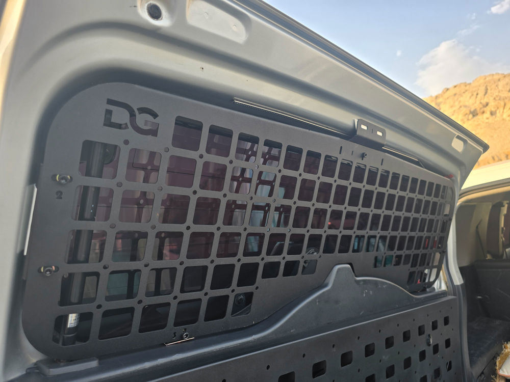 Desert Gears Full-Width Rear Window MOLLE Panel for Toyota FJ Cruiser (2007+) | Heavy-Duty Tailgate Storage Organizer